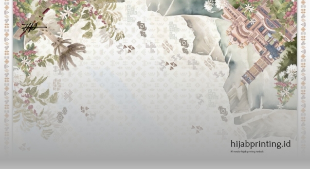 Menyulam Destinasi Wisata kedalam Batik Custom Hijab Modern